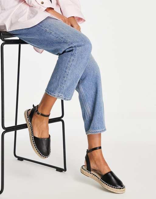 New Look - Sorte espadriller i todelt design