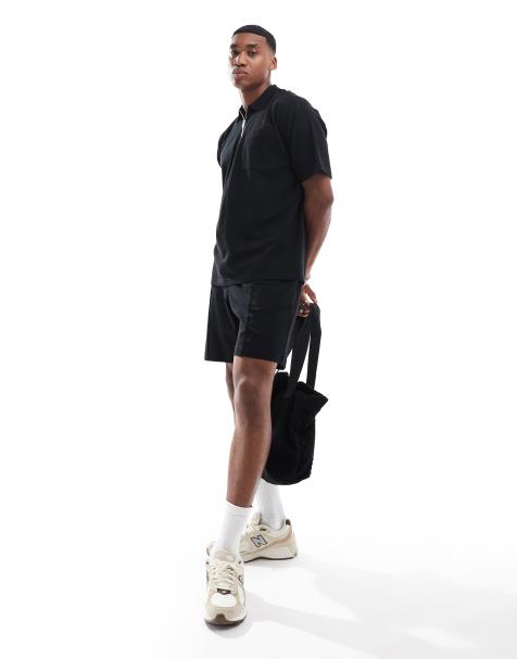 New Look - Sorte pique-shorts - Del af sæt - view 1