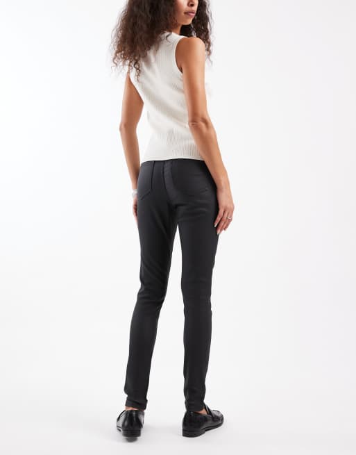 New Look - Sorte skinny jeans med belægning, 3 af 5