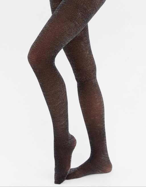 BLACK GLITTER TIGHTS