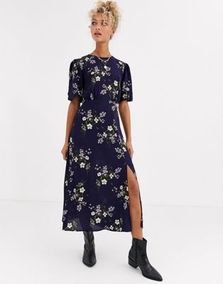 navy blue lace dress for wedding guest
