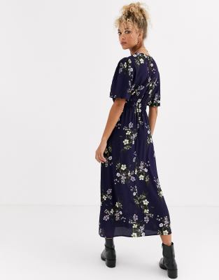 new look navy floral dress