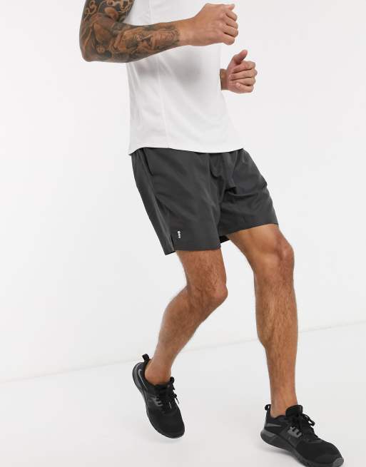 New Look - SPORT - Grå løbeshorts i polyester, 4 af 4