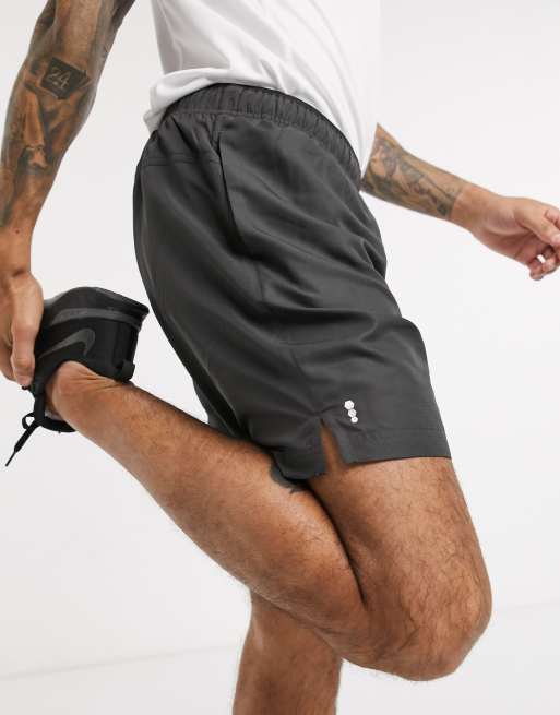 New Look - SPORT - Pantaloncini da corsa in poliestere grigi - GREY, 3 di 4