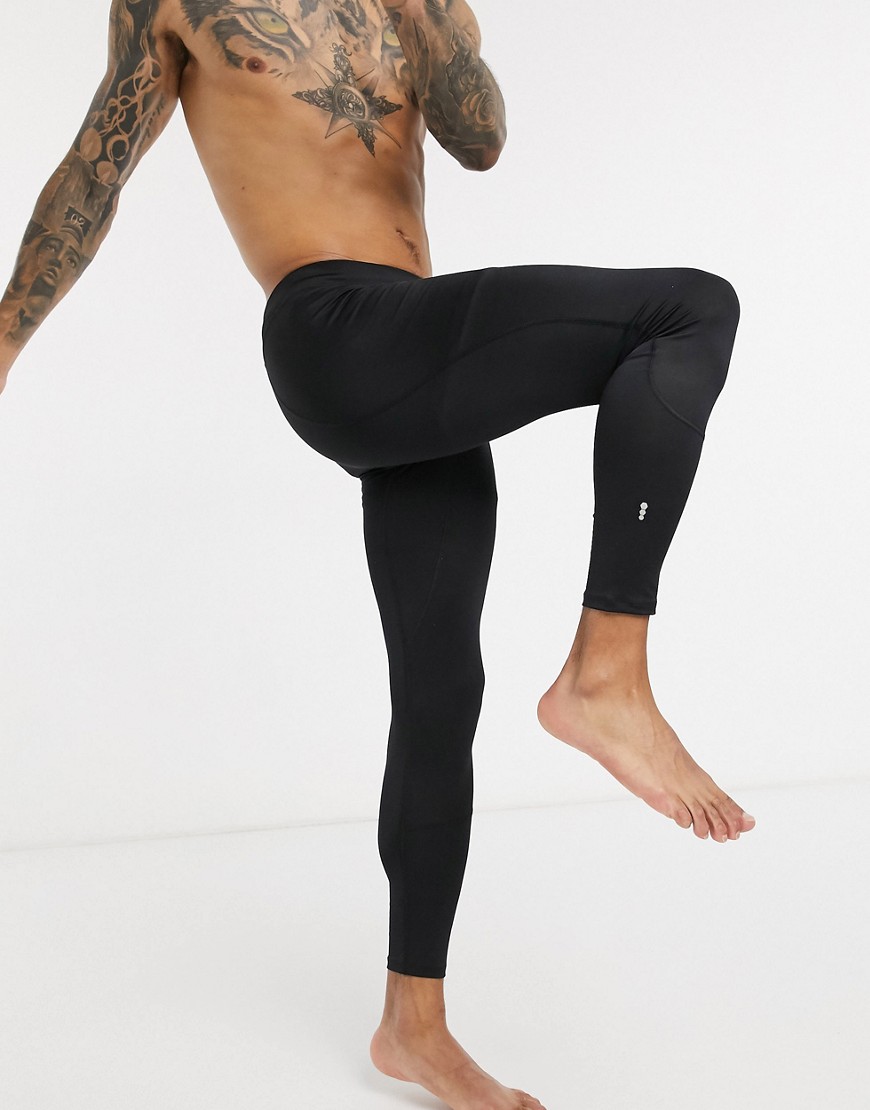 New Look SPORT recycled polyester running tights in black