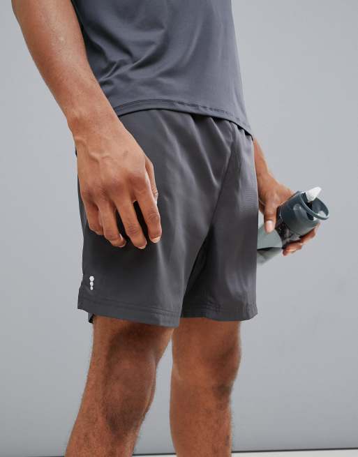 New Look SPORT running shorts in dark grey | ASOS