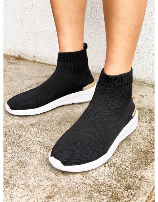 New Look - Sportieve soksneakers in zwart, 2 van 4