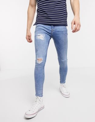 spray on ripped jeans