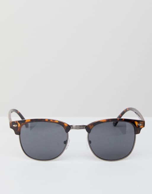 New Look Square Sunglasses In Brown Pattern, 2 of 4