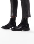 [New Look] New Look square toe chelsea boots in black 37 BLACK