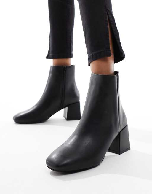 new look square toe boots