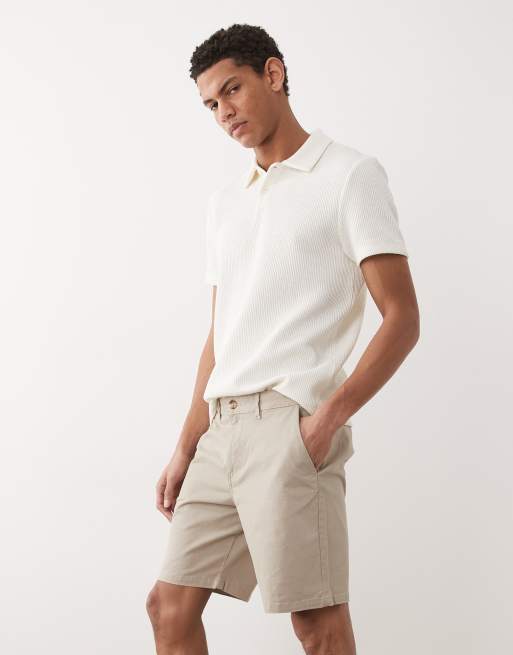New Look – Stenfärgade chinosshorts, 3 av 5