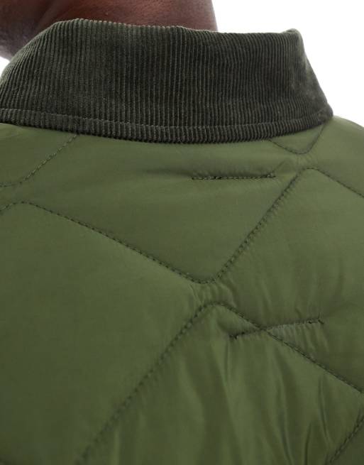 New Look – Steppjacke in Khaki mit Cordkragen, 5 von 5