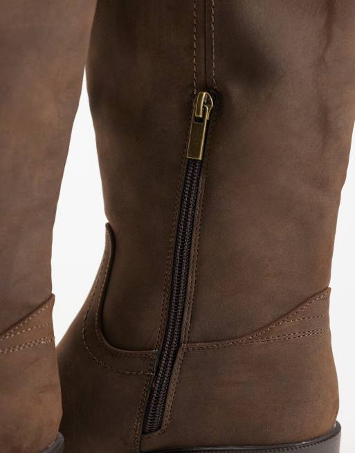 New Look Stiefel in Knöchellänge in Braun in Wildlederoptik, 3 von 4