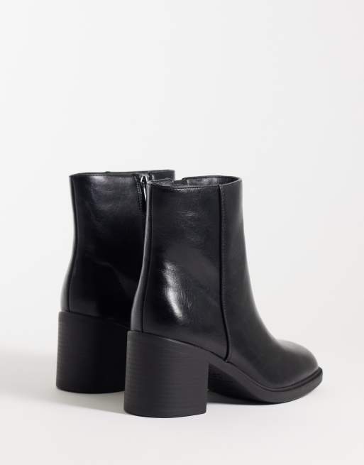 New Look Stiefel mit eckiger Zehenpartie und Absatz in Schwarz, 5 von 5