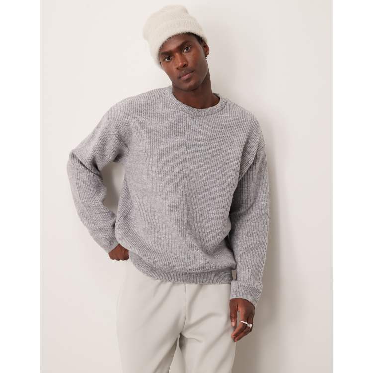 Light grey crew neck hotsell