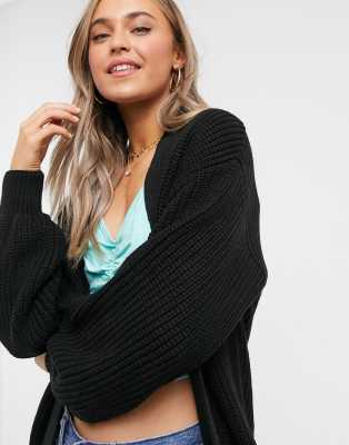 black balloon cardigan