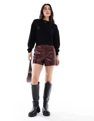 New Look Stitchy Sweater In Black