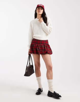 New Look Stitchy Sweater In Neutral