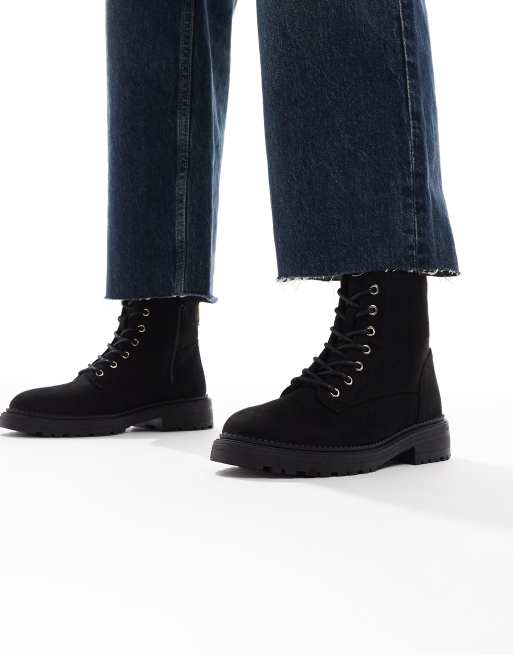 New Look - Stivaletti stringati neri, 3 di 4