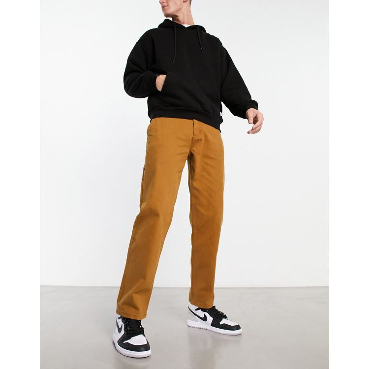 ASOS DESIGN skater carpenter pants in brown