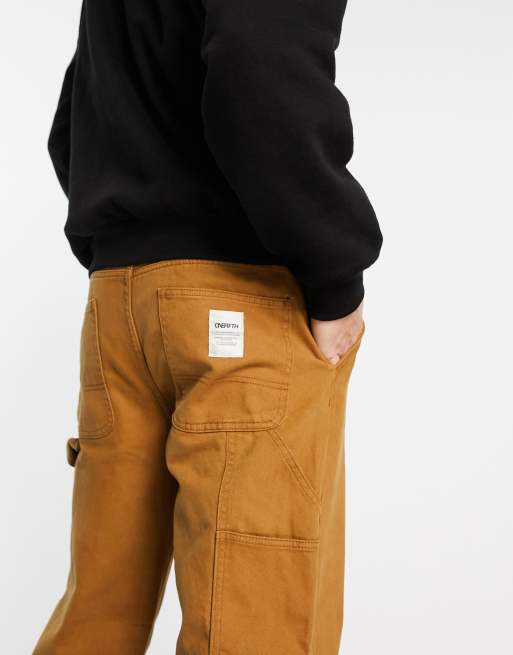 ASOS DESIGN skater carpenter pants in brown