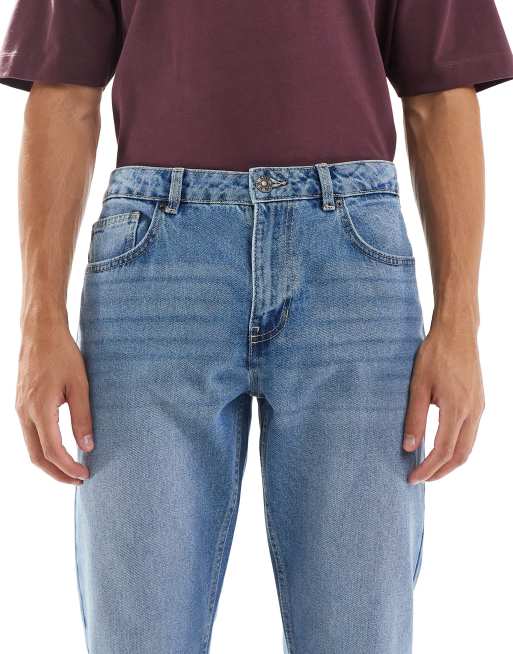 New Look straight fit jeans in authentic blue, 4 of 5