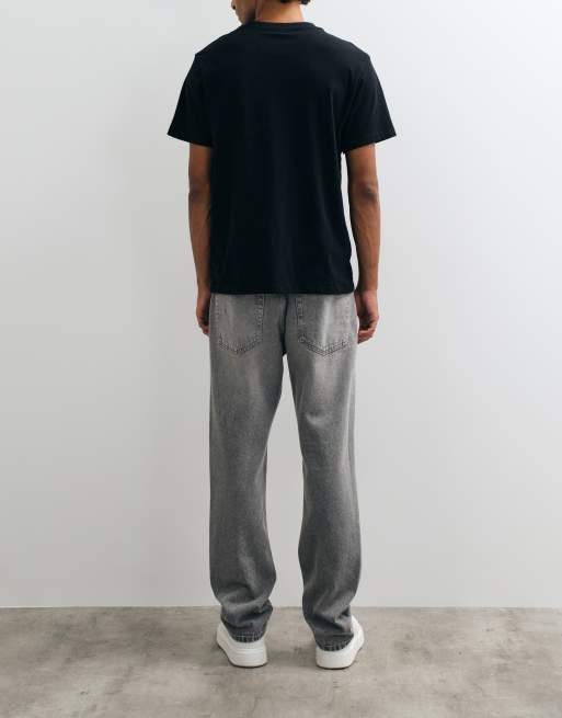 New Look straight fit jeans in grey, 2 of 5