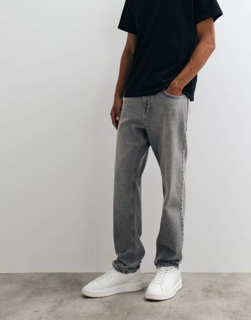 New Look straight fit jeans in grey, 5 of 5
