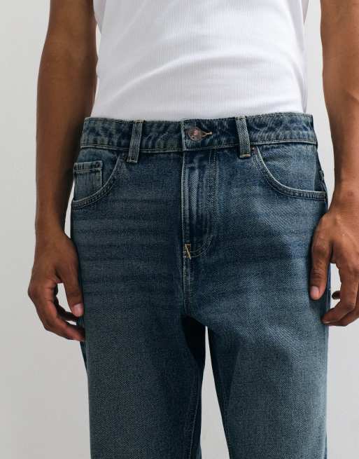 New Look straight fit jeans in vintage blue, 4 of 5