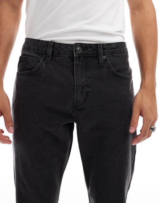 New Look straight fit jeans in washed black ASOS