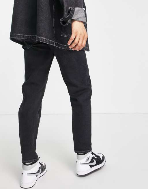 New Look slim rigid jeans in washed black