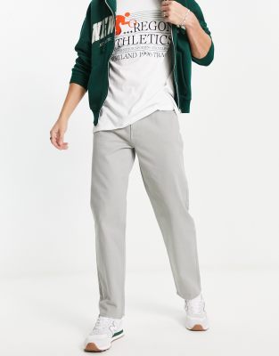 New Look straight fit pocket chinos in light grey