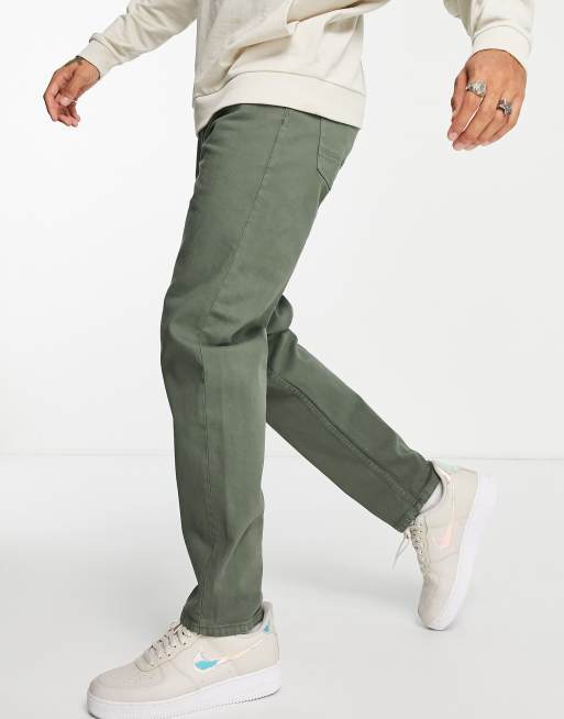 New look green trousers sale
