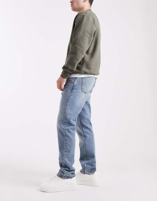 New Look straight leg jeans in light blue, 3 of 5