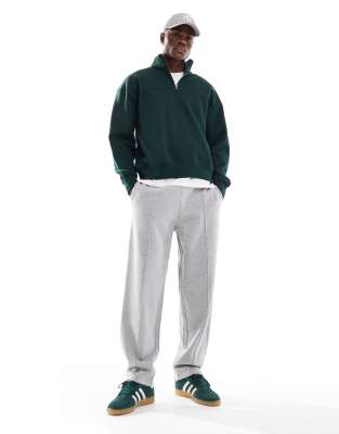 New Look New Look straight leg joggers in grey marl