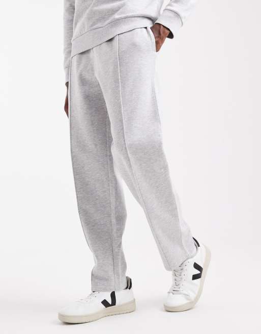 New Look straight leg joggers in grey marl , 2 of 5