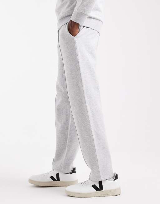 New Look straight leg joggers in grey marl , 3 of 5