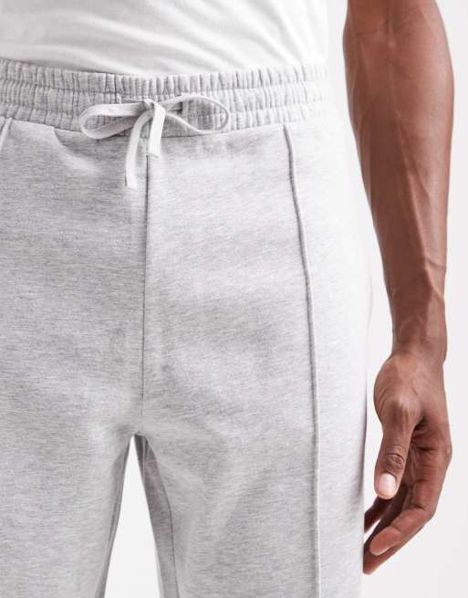 New Look straight leg joggers in grey marl , 4 of 5