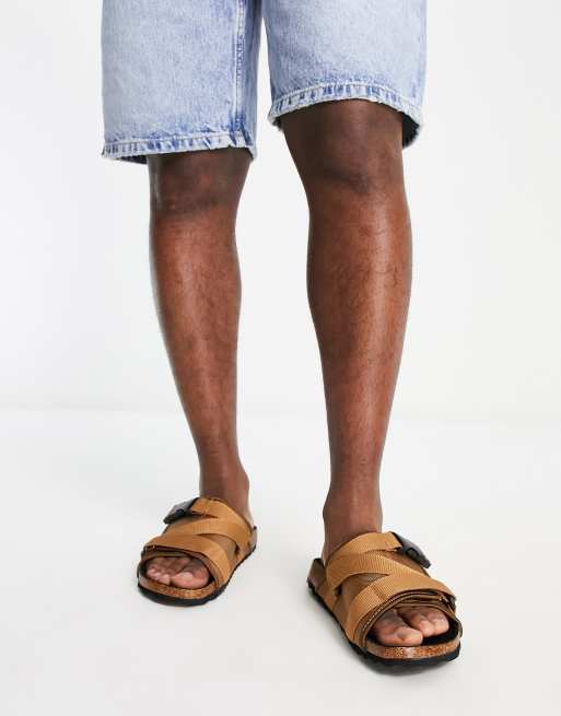 New Look strap sandal in tan, 3 of 4
