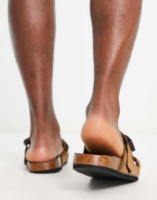 New Look strap sandal in tan, 4 of 4