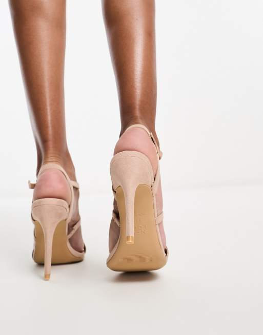 Nude heeled best sale sandals new look