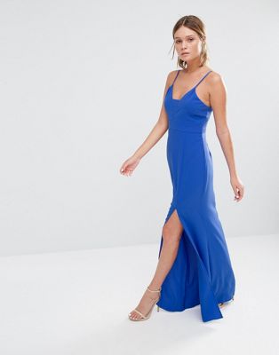 new look blue maxi dress