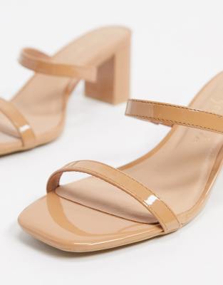 new look heeled mules