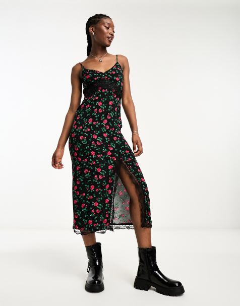 Black Floral Dresses