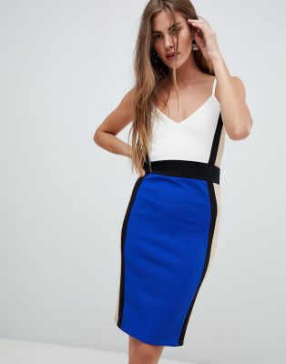 new look blue midi dress