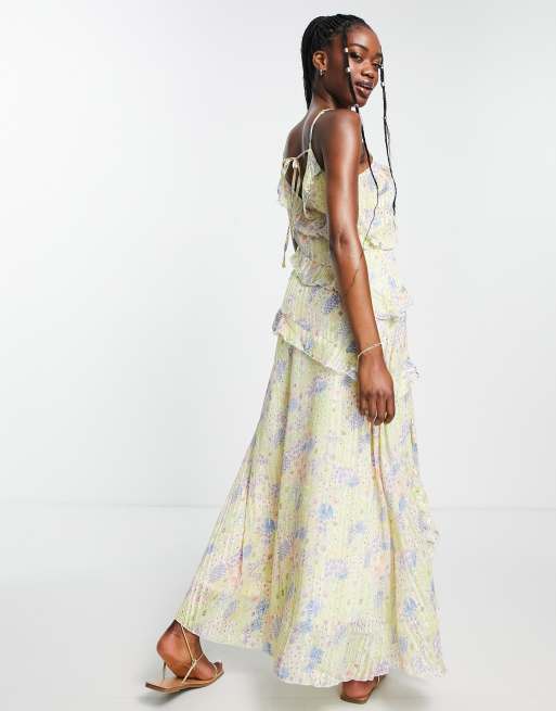 Floral maxi hot sale dress new look