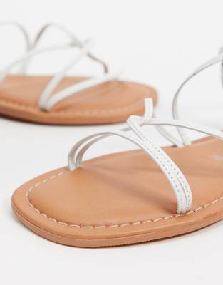 new look white strappy sandals