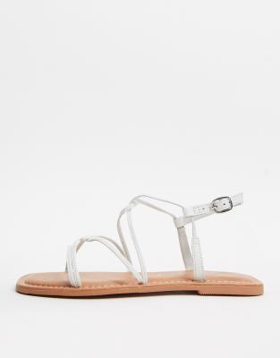 new look white strappy sandals