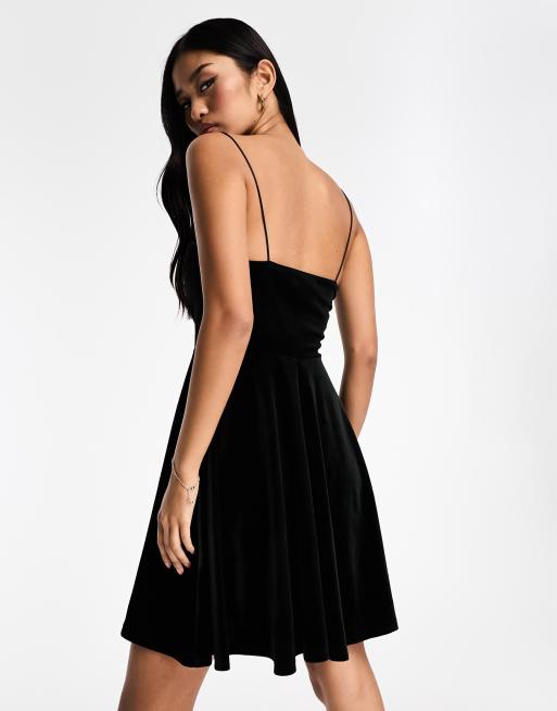 New look black skater hot sale dress